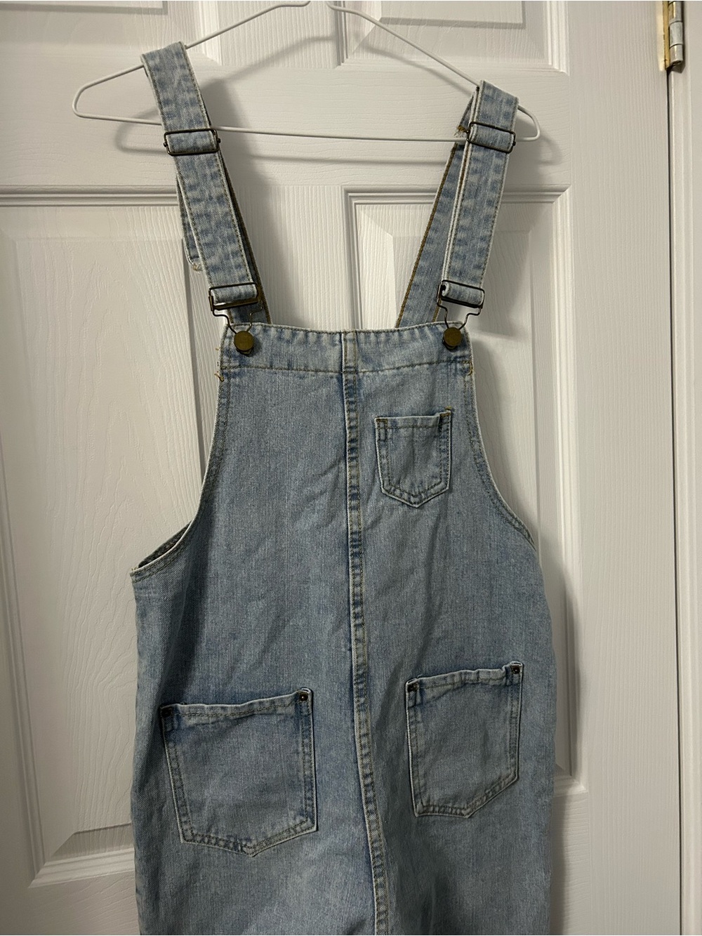 OAK + FORT Light Blue Denim Overalls